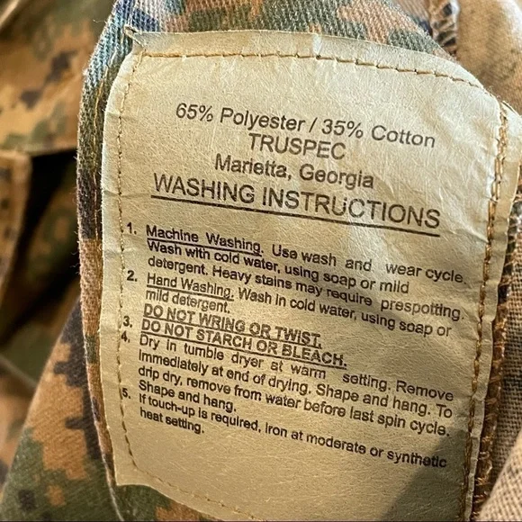 Tru-Spec Digital Camouflage Shirt Jacket Mens Camo Combat Military Sz S Regular. - Picture 9 of 11